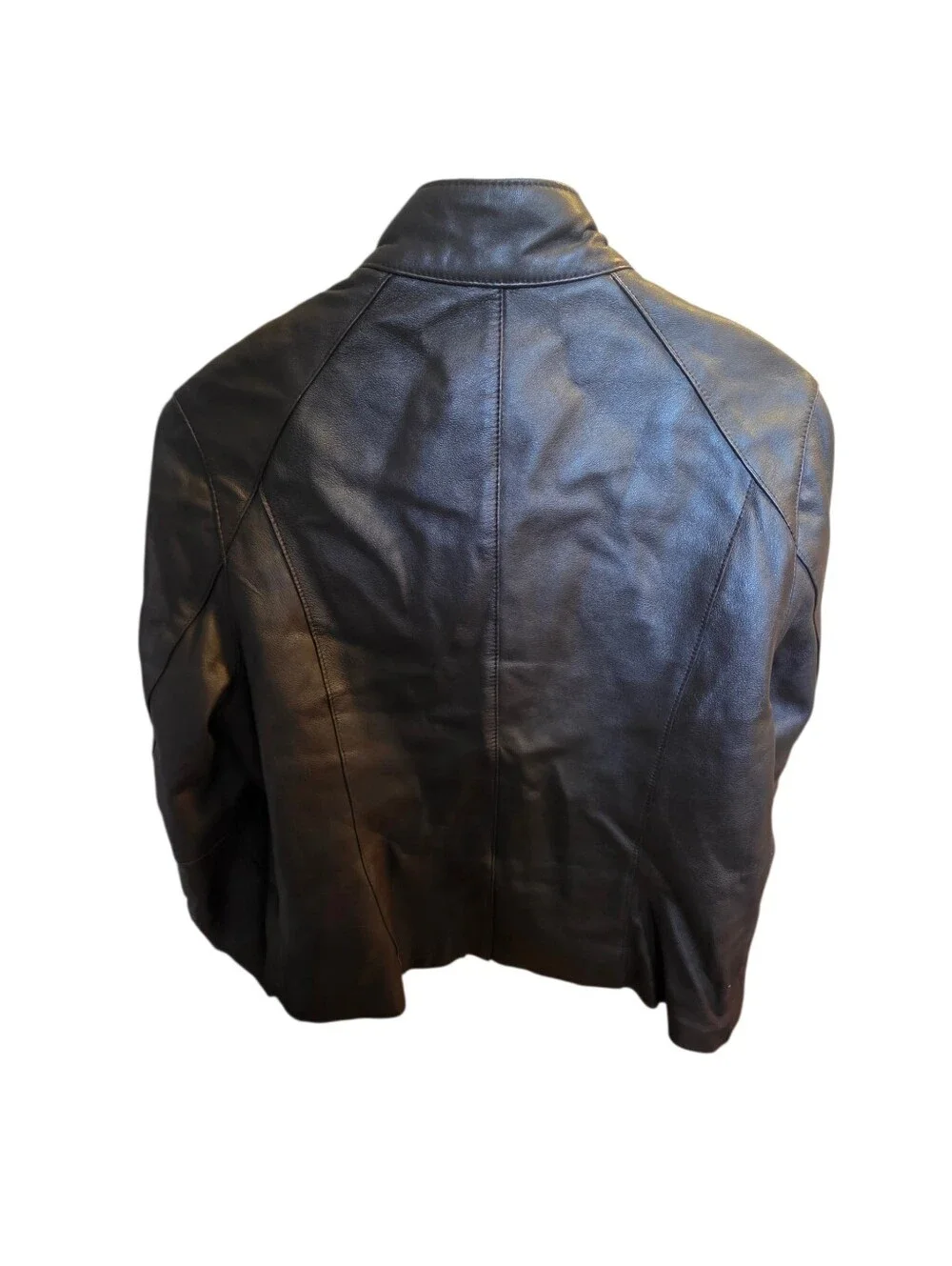 Wilsons Brown Leather Zip-Front Jacket